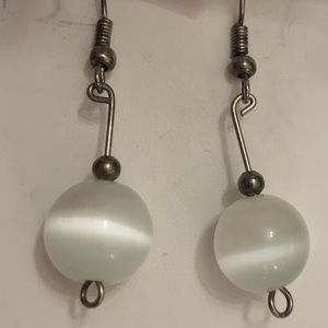 Stone drop earrings